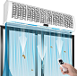 Crispaire 36&#;39&#39; Air Curtain 2 Speeds 2953 FPM Super Power Remote Control Included Uncooled & Unheated Commercial Indoor Easy-Install Industrial 110V (36&#39;&#39;-Remote Control)