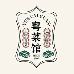 餐饮美食粤菜馆品牌宣传LOGO