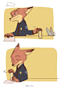 2
终于找到了，尼克帮朱迪拧瓶盖的梗。#Zootopia#