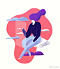 Gal Shir 在 Instagram 上发布：“ Just added a little animation to my latest illo! I’ve made some color adjustments in Photoshop, and then used After Effects to create…” : 5,076 次赞、 60 条评论 - Gal Shir (@thegalshir) 在 Instagram 发布：“ Just added a little animation t