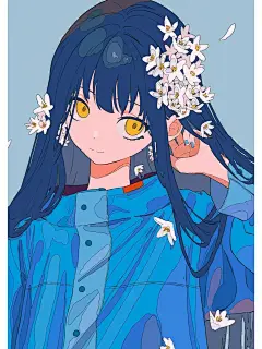 清冷系插画天花板！暗黑少女绝绝子 - 小红书