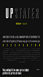 【FONT-005】Upstater时尚现代杂志封面海报标题英文字体-淘宝网