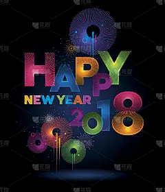 新年快乐，排版，排版向量