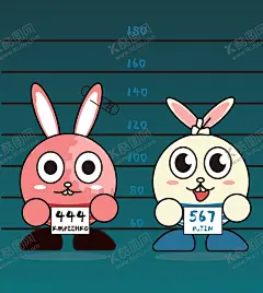 越狱兔 【酷图网】卡通,兔子,越狱兔,兔子表情,表情包