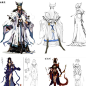 26chibi高清原画设定资料 含PSD人物武器设计三视图 游戏CG素材-淘宝网