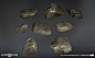 God of War - Peaks Pass Rocks, Raul Aparicio : This is the majority of rock assets made for the inside of the mountain. The initial brainstorming and blockout models were made by Paul Coda. We played around in the viewport and tailored the rocks with spec