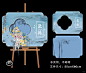 新中式浅白蓝色婚礼布置设计迎宾牌 - 小红书