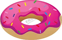 卡通甜甜圈 【酷图网】手绘甜甜圈,可爱甜甜圈,甜甜圈,卡通甜甜圈,卡通甜品,烘培,手绘,插图,png免抠图