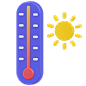 Thermometr, sun - 35款天气3D图标合集 Weather 3D Icon Set