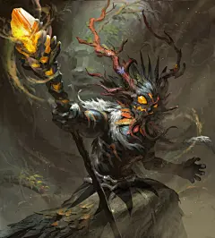 枯叶巫医-mad_jojosy__涂鸦王国插画