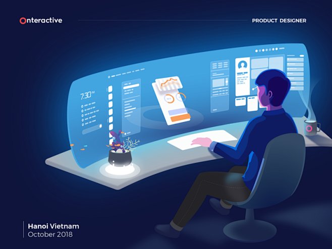 Onteractive的产品设计师桌面角...