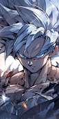 This contains an image of: 18 Goku Wallpapers in High Resolution | myphonewalls