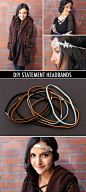 DIY statement headbands - great idea for New Years Eve!