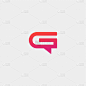 letter g chat logo template design
