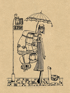 Lee_叔叔采集到线描插画。