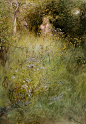 Carl Larsson -  油版雕