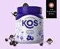 KOS : KOS is a brand of plant-based solutions created to provide easy and healthy nutritional alternatives. They boast a very clean, straight-forward and colorful identity where doodle-type illustrations are used to depict each products’ specific benefits