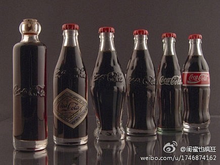 可口可乐的经典包装，左至右依次为：189...