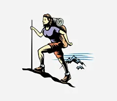 卡通人物免抠素材_新图网 https://ixintu.com 卡通人物 手绘 爬山 运动