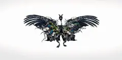 骨骼骨头枯叶创意拼图插画设计-法国巴黎Dehn Sora顶级创意插画师作品---酷图编号1031586#芊茗静语#
