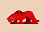 Tiger walkcycle Process walk cycle character design motion graphics 2d motion animal tiger character illustration animation