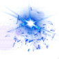 科技未来科幻蓝色光效粒子光圈灯光透明免抠PNG图案 后期设计素材 (39