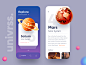 Explore Universe App UI earth mars solar planet explore design clean app ios ui ux daily flat minimal
