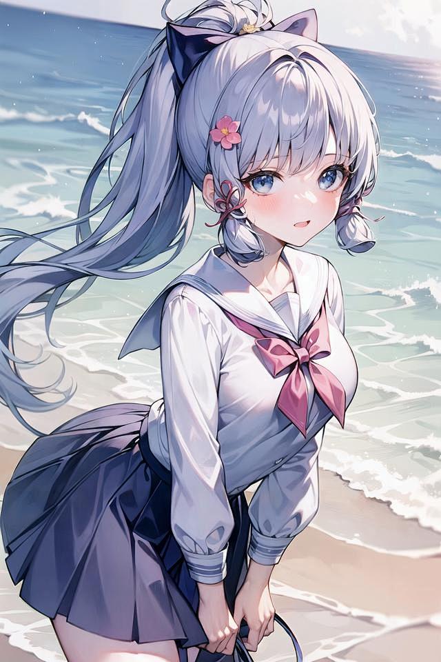 PIXIV原神AI动漫美图48-冰火少女...
