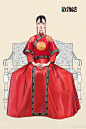 百年风尚·曼曼民裳---【故饰绘】 - 服装画/服装设计手稿 - 穿针引线服装论坛