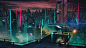 General 1920x1080 science fiction futuristic neon futuristic city cityscape digital art metropolis  night lights building cyberpunk Transistor