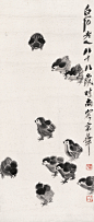 a11bacabtd1d7479cd6a4&amp (1000×2363)大吉图（鸡） 齐白石国画