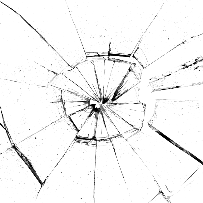 玻璃破碎透明装饰素材