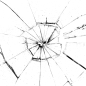 玻璃破碎透明装饰素材