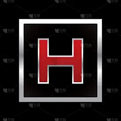 字体风格向量字母集红色金属字母从A到Z