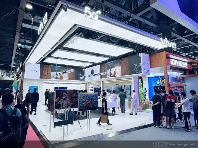 第十一届中国移动全球合作伙伴大会展会现场...