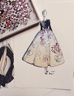 Katie Rodgers优雅缤纷的创意时装插画 文艺圈 展示 设计时代网-Powered by thinkdo3