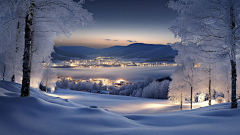 NHY666采集到MJ生图-雪景
