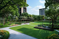 地产楼建筑群设计效果图