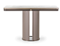 Rectangular marble and leather console table ZERO | Console table by Turri