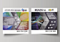 Business templates for square design brochure, flyer, annual report. Leaflet