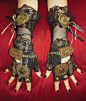 Steampunk Gloves Belle Starr Western Prairie Gutter by Moonhoar, $85.00@北坤人素材