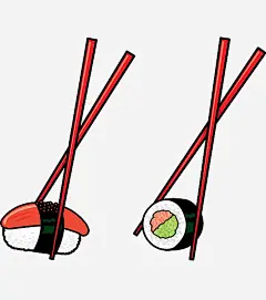 手绘插画日本寿司_新图网 https://ixintu.com 手绘 插画 日本 寿司 三文鱼 紫菜卷 紫菜 饮食插图