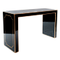 Made from ikea table? le sigh...black and gold heaven: 