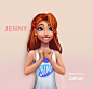 Jenny, Evgeniia (Jane) Bezruchko : Character for the game . Her name is Jenny.
