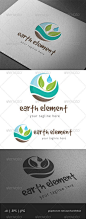 Earth Nature Element Logo — Vector EPS #herbal #tree • Available here → https://graphicriver.net/item/earth-nature-element-logo/6885144?ref=pxcr: 