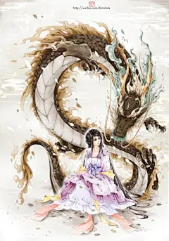 手绘、古风、水墨、人物、插画、封面、场景…_来自花纤殇的图片分享-堆糖