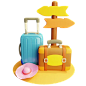 Travel 3D Icon