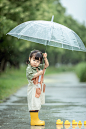 天津儿童摄影 雨天拍摄的小幼崽 - 小花生摄影 - 图虫