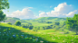 ls7623_Green_curved_hills_lush_green_grass_delicate_little_flow_0f31c685-7f02-48fa-b6f5-8086618faddb