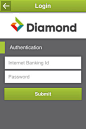 钻石银行移动手机应用登陆界 #APP# #UI# #客户端#